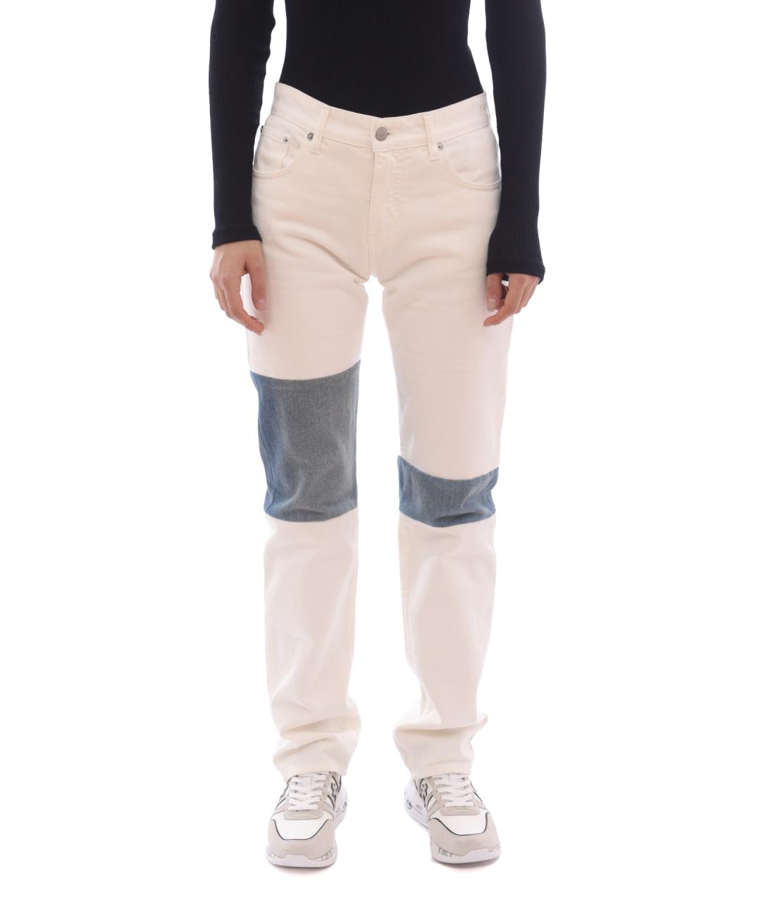 MM6 MAISON MARGIELA Синие прямые джинсы, фото 9