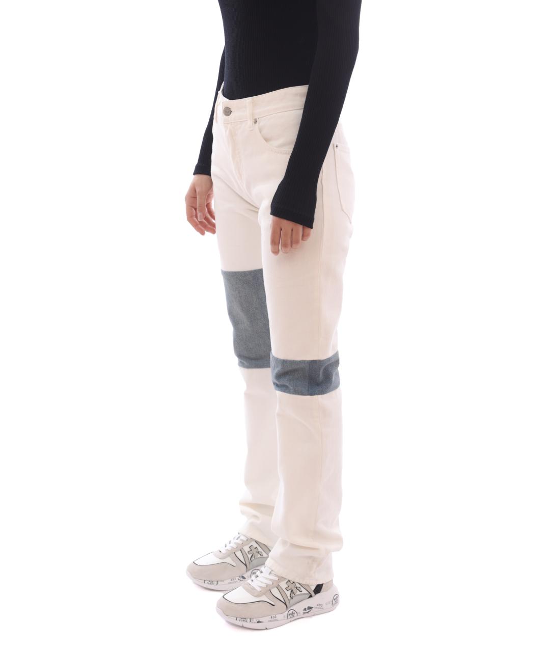 MM6 MAISON MARGIELA Синие прямые джинсы, фото 3