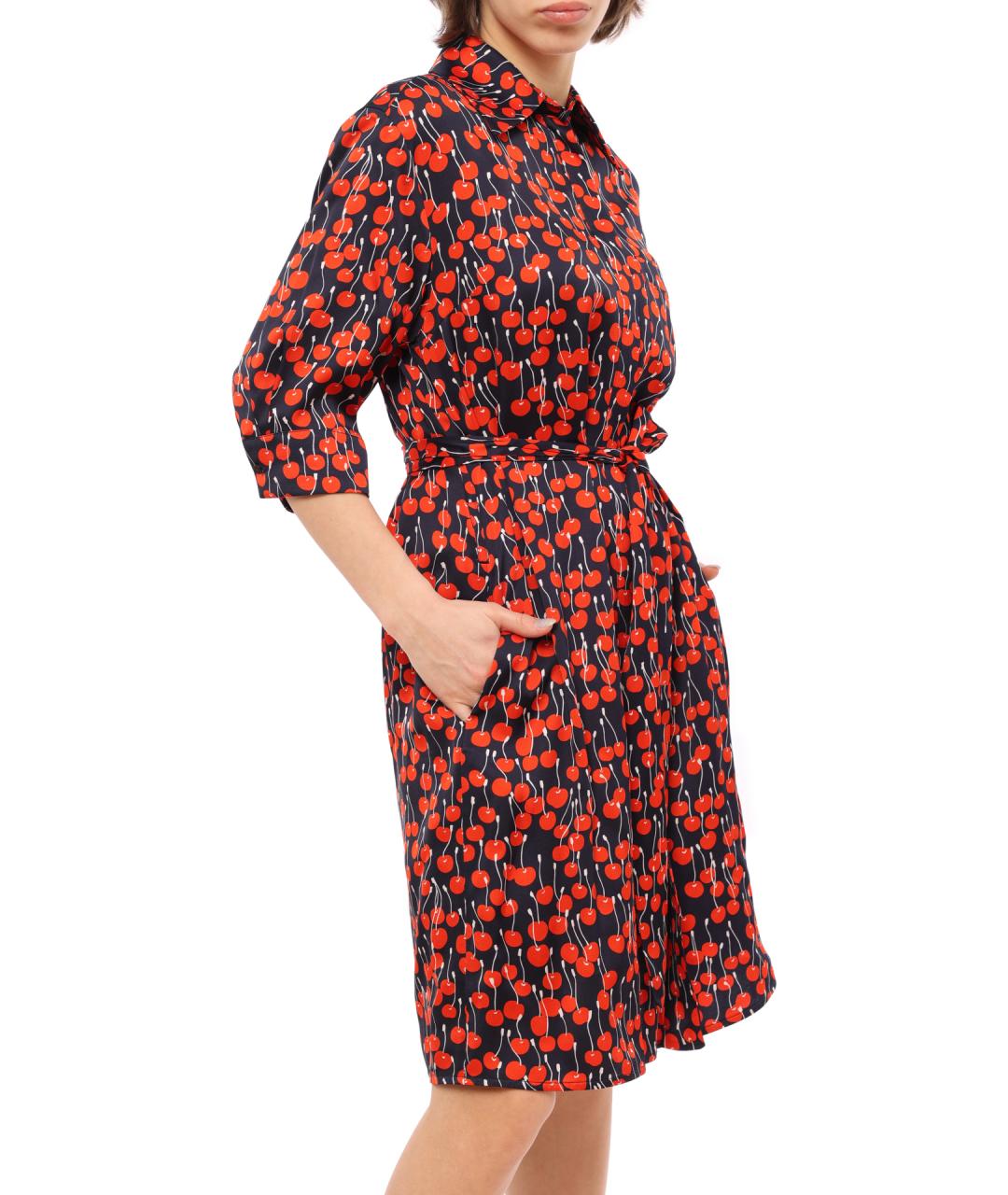 VICTORIA BECKHAM Красное повседневное платье, фото 5