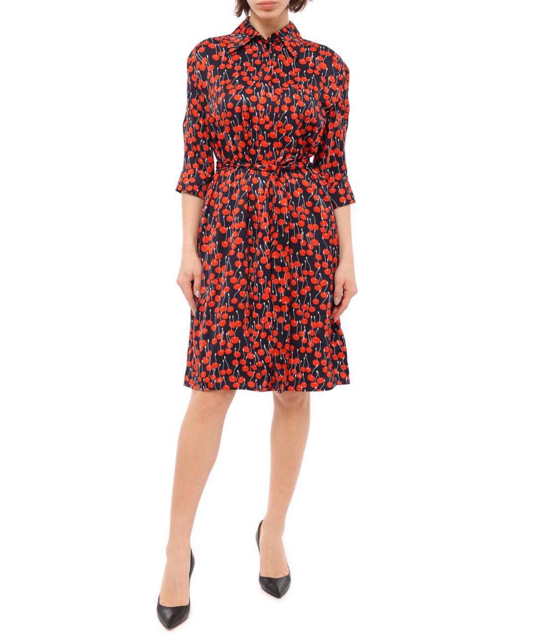 VICTORIA BECKHAM Красное повседневное платье, фото 2