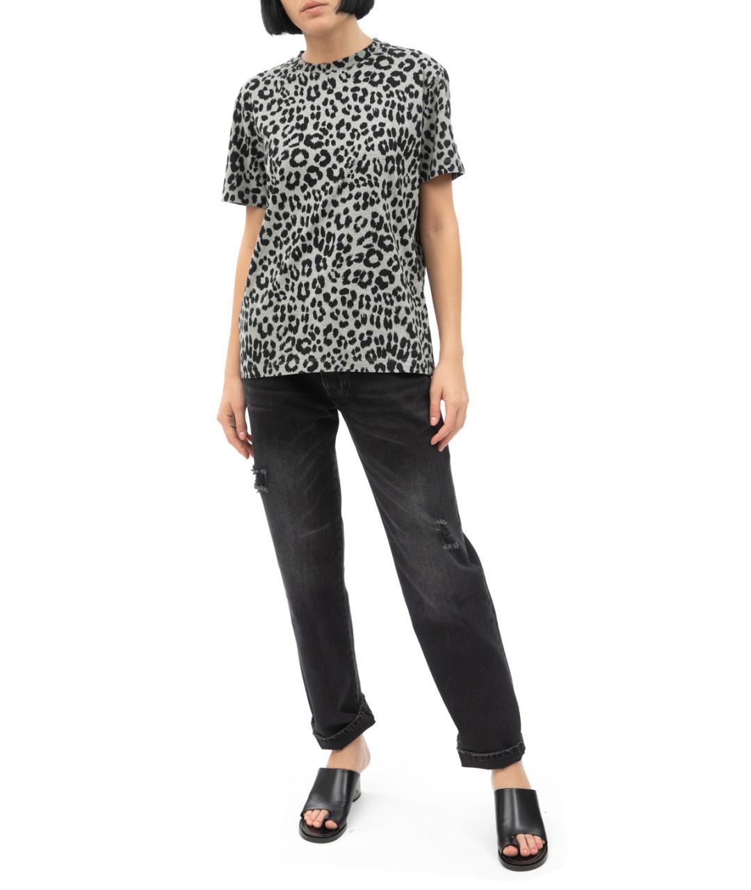 VICTORIA BECKHAM Серые прямые джинсы, фото 2