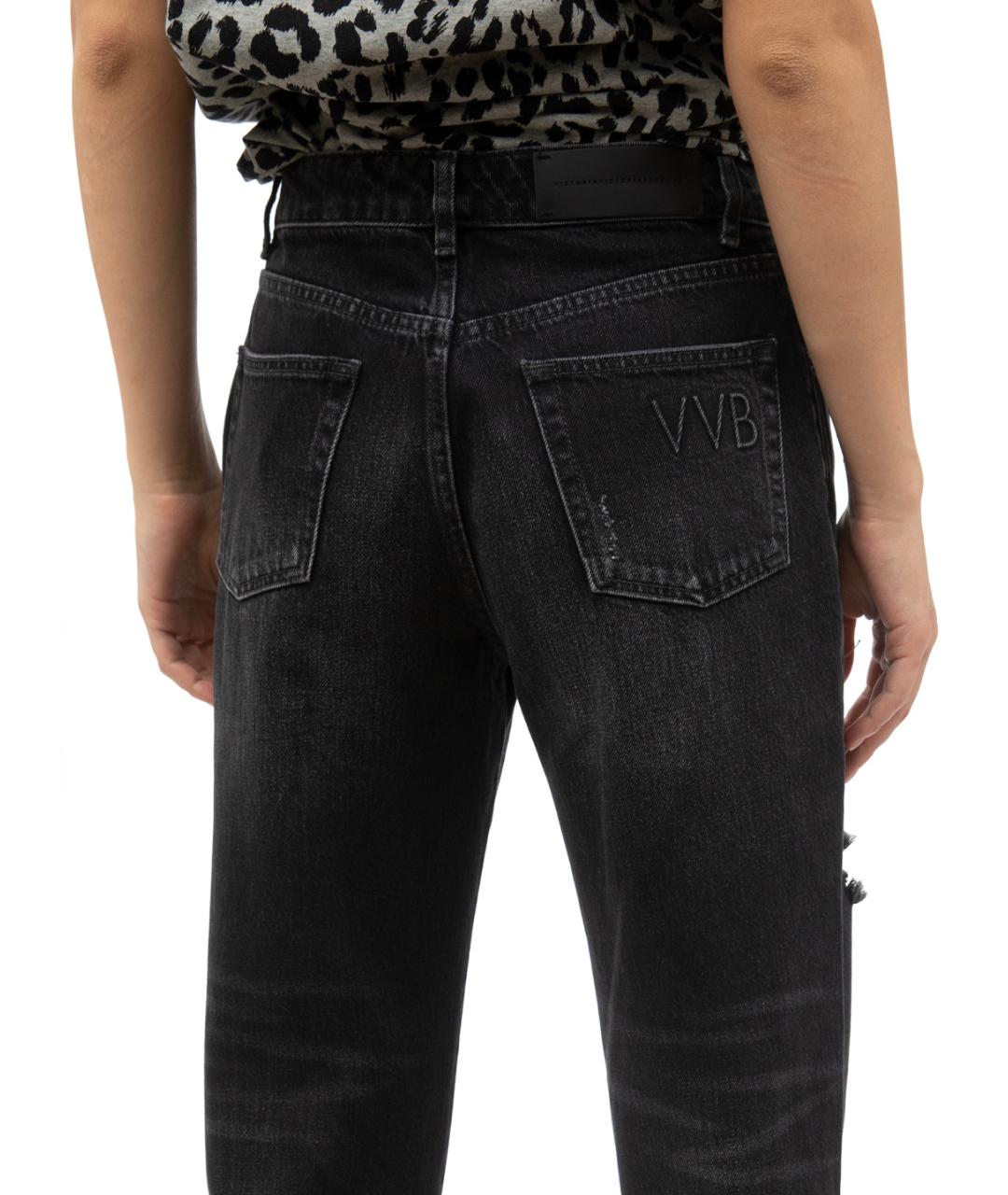 VICTORIA BECKHAM Серые прямые джинсы, фото 4