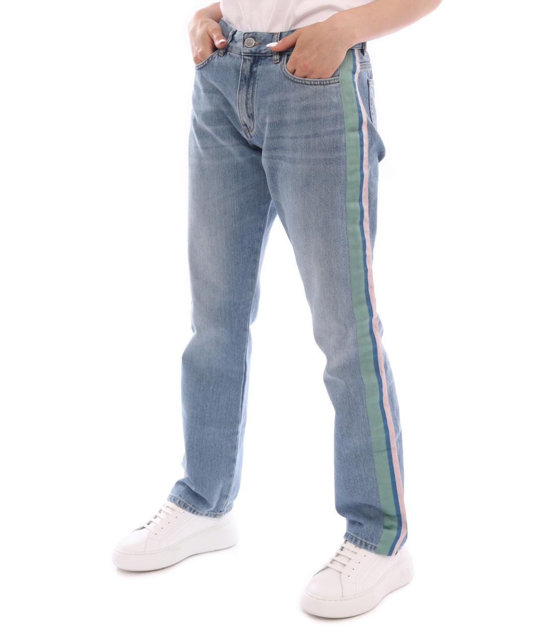 VICTORIA BECKHAM Синие прямые джинсы, фото 3