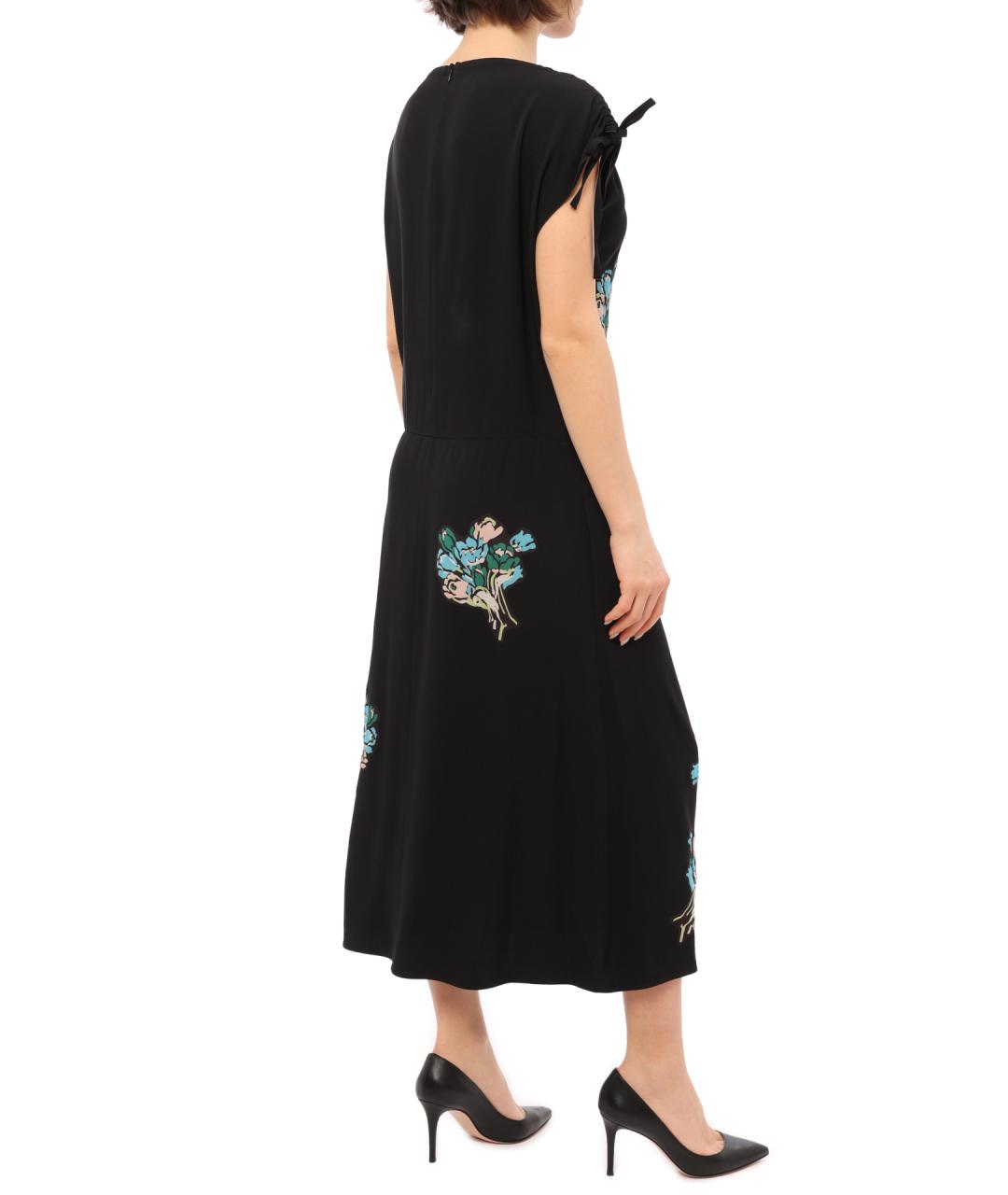 VALENTINO Черное повседневное платье, фото 5