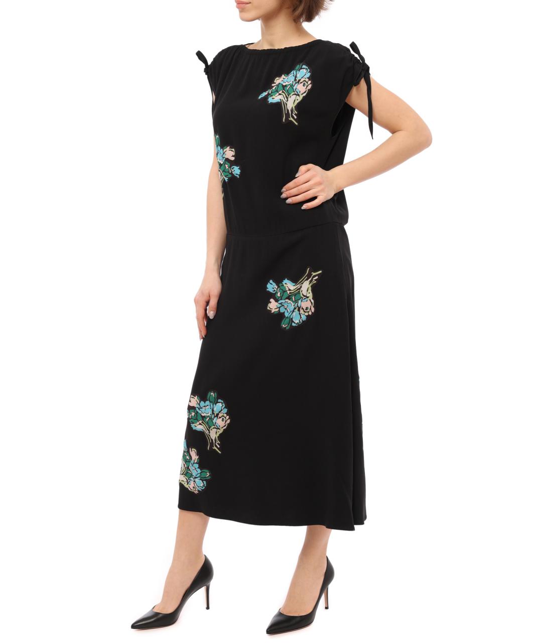 VALENTINO Черное повседневное платье, фото 3