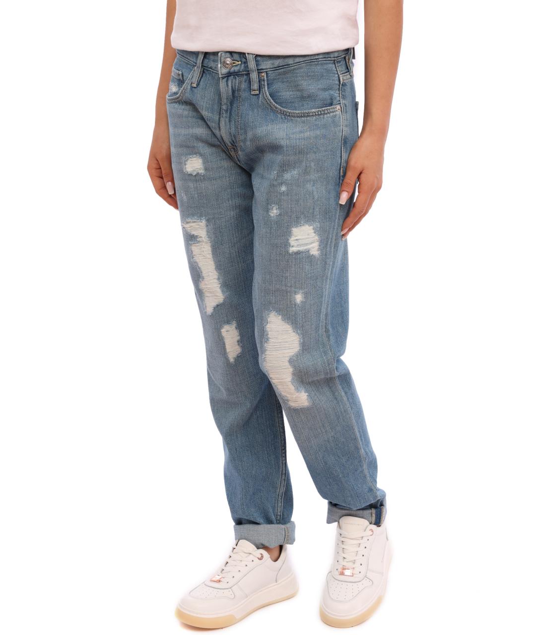 TOMMY HILFIGER Синие прямые джинсы, фото 2