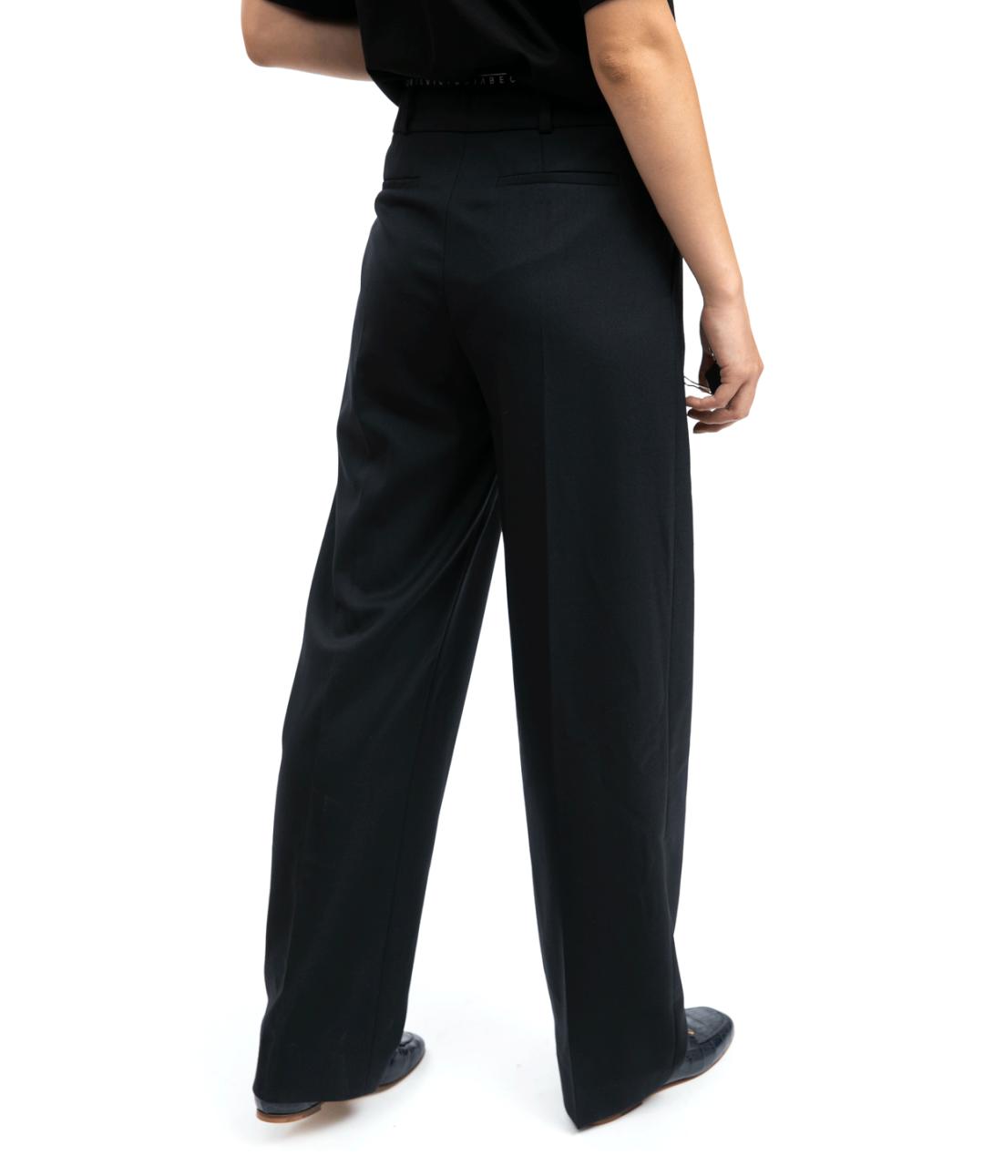 VICTORIA BECKHAM Темно-синие прямые брюки, фото 3