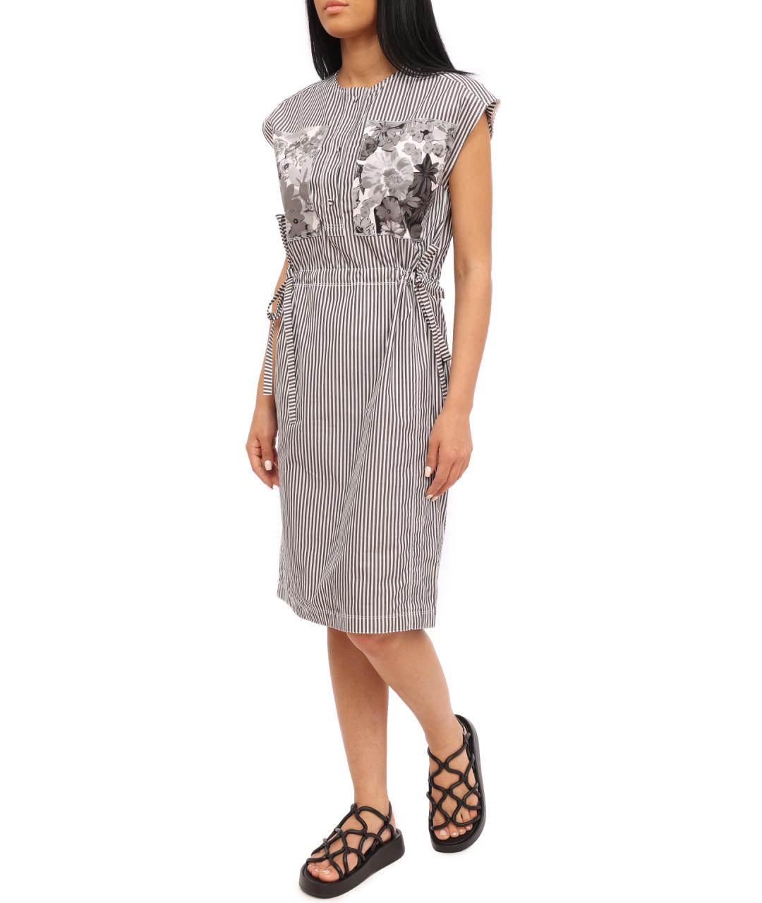 PORTS 1961 Мульти хлопковое повседневное платье, фото 3