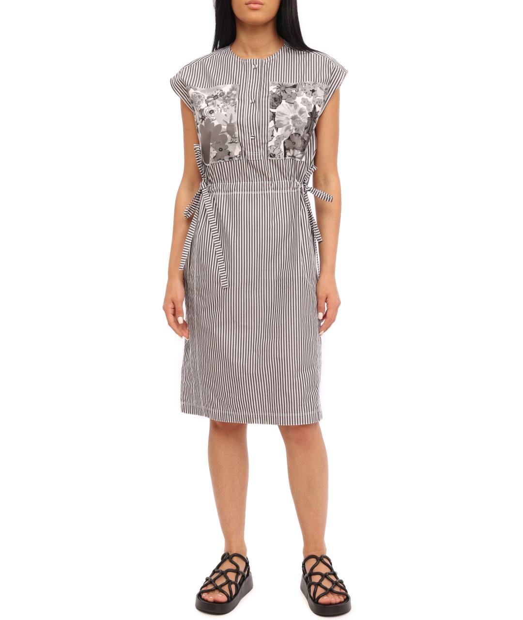 PORTS 1961 Мульти хлопковое повседневное платье, фото 1