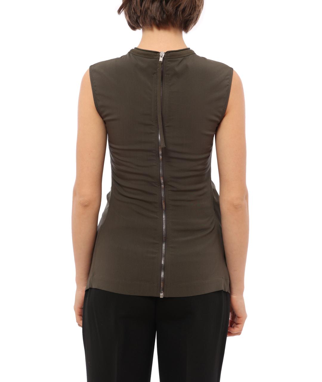 RICK OWENS Зеленая майка, фото 4