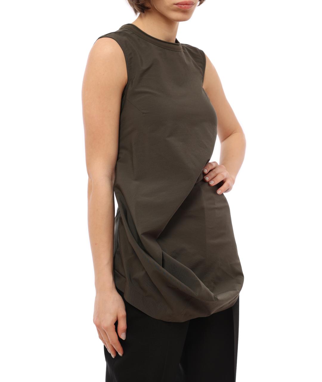 RICK OWENS Зеленая майка, фото 5