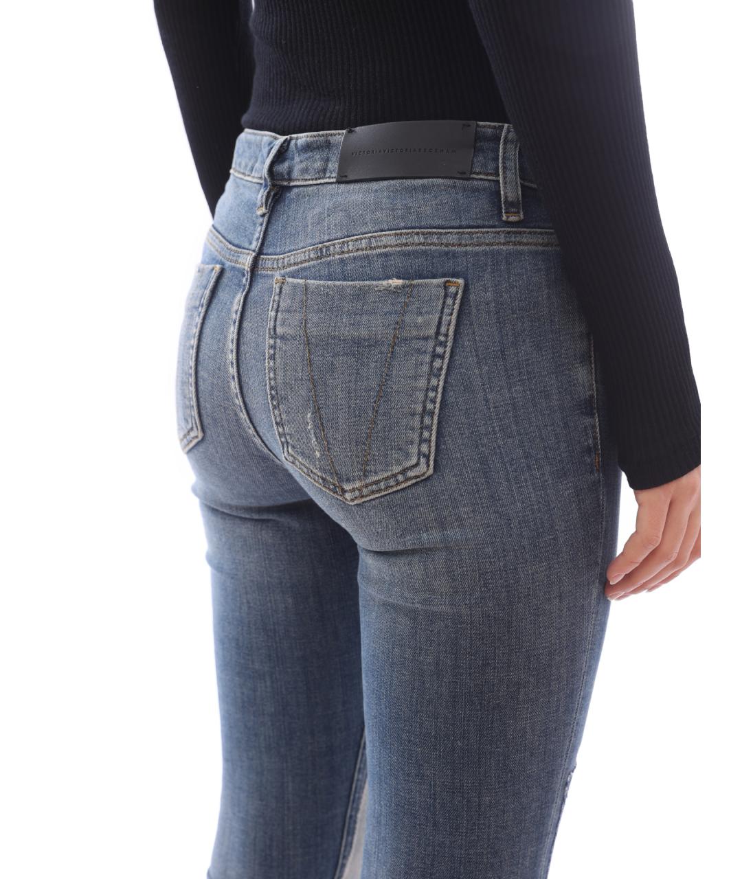 VICTORIA BECKHAM Синие прямые джинсы, фото 6