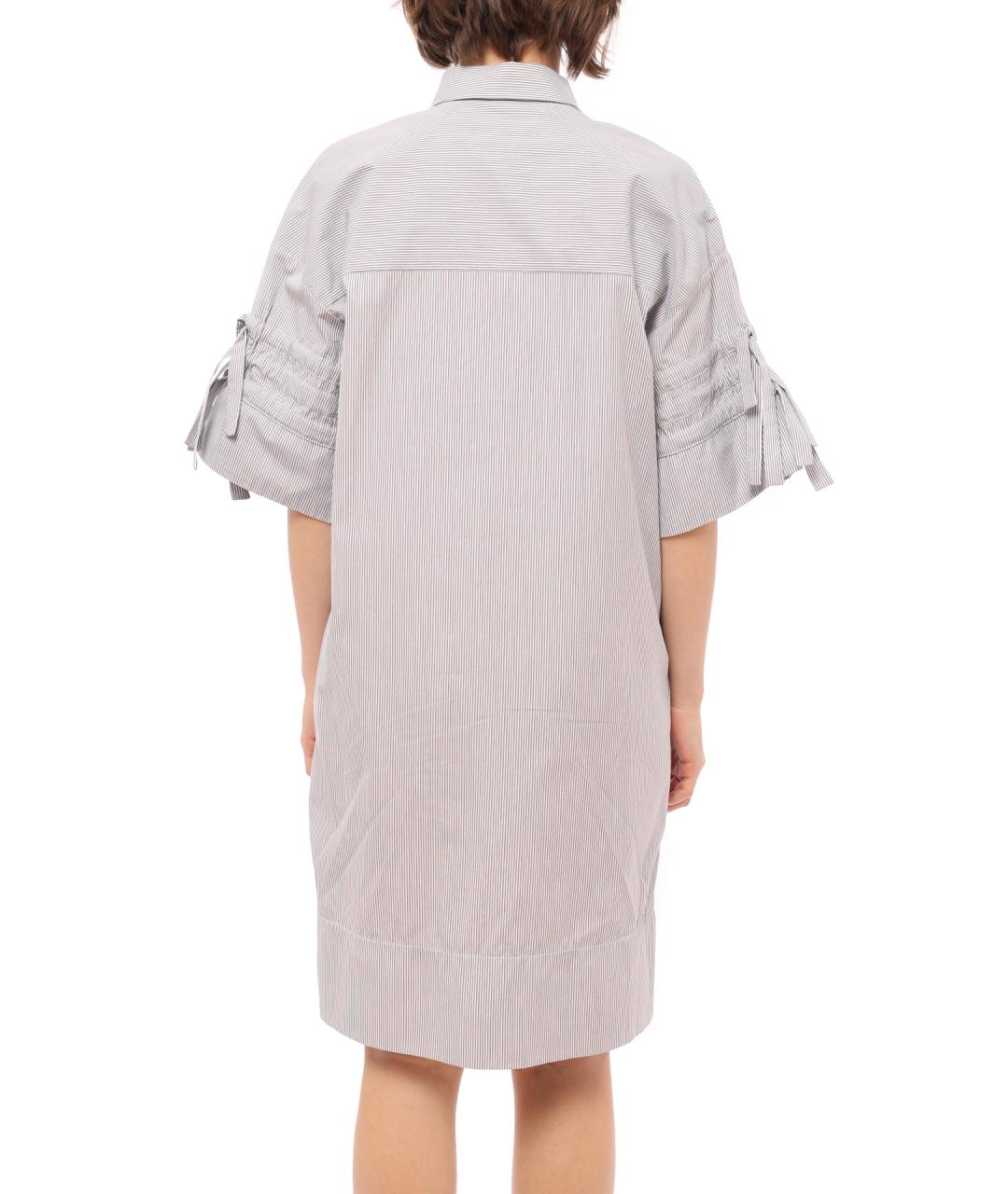 VICTORIA BECKHAM Серое повседневное платье, фото 4