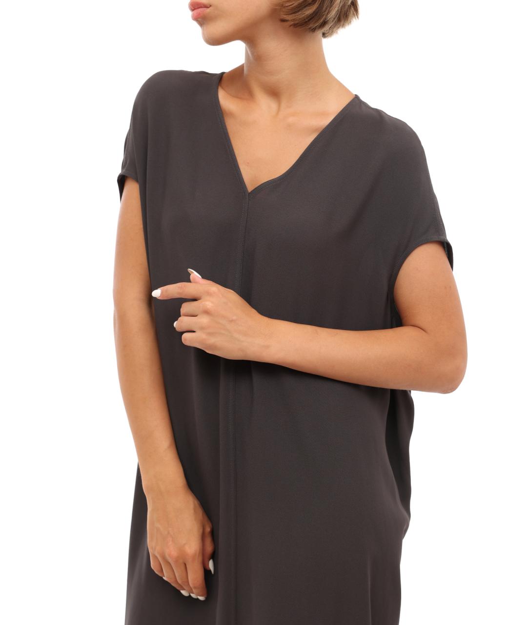 RICK OWENS Серое повседневное платье, фото 7