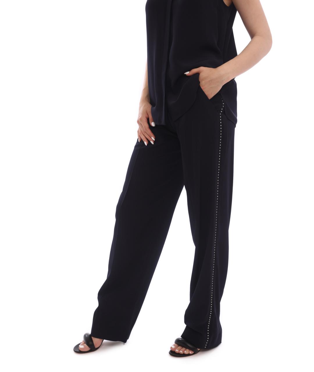 VICTORIA BECKHAM Синие прямые брюки, фото 3