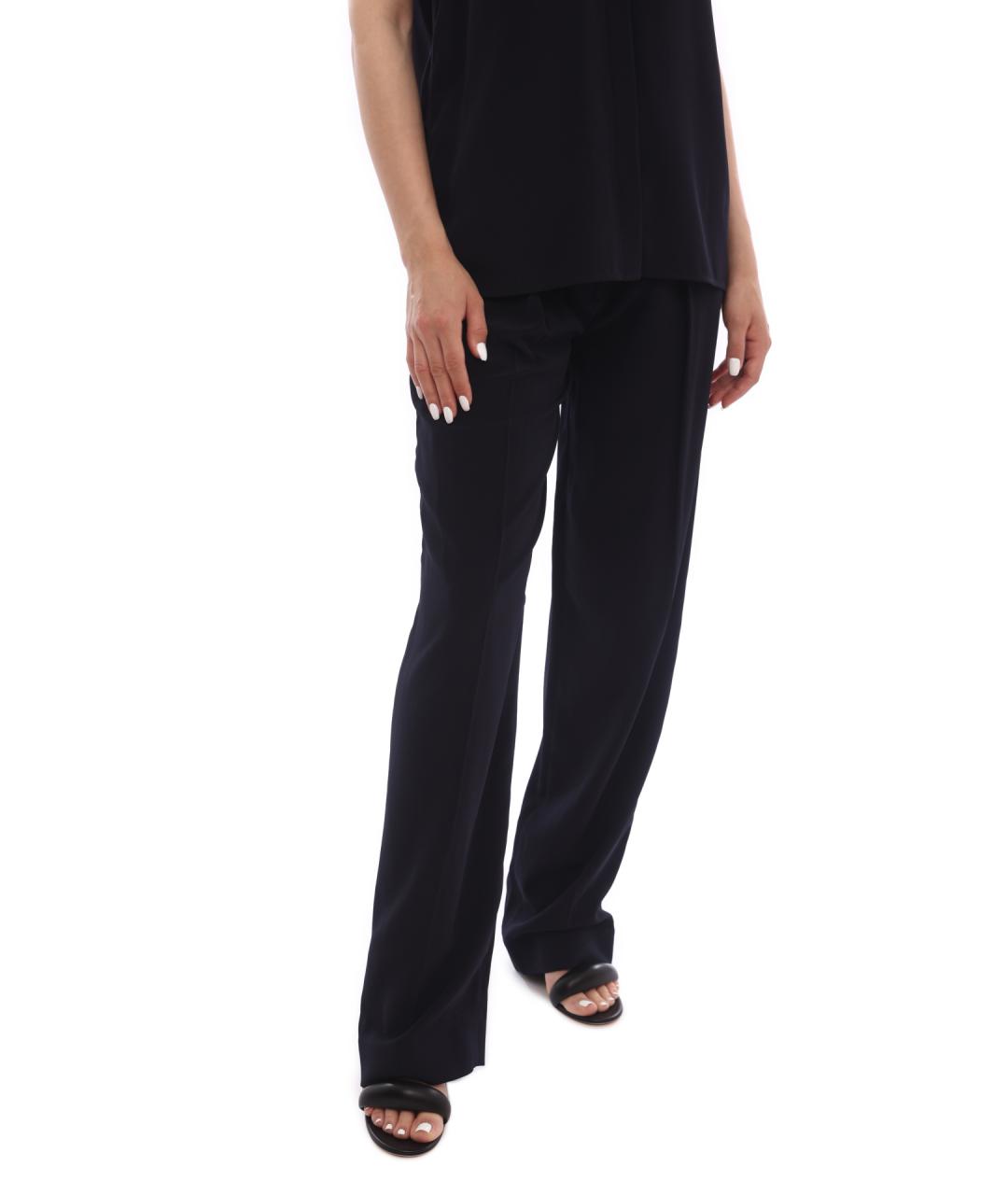 VICTORIA BECKHAM Синие прямые брюки, фото 2