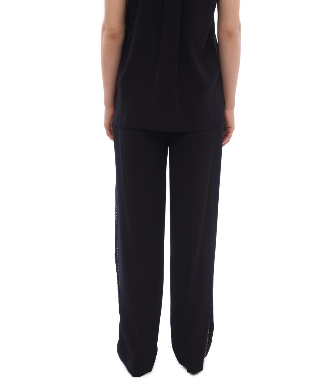 VICTORIA BECKHAM Синие прямые брюки, фото 4