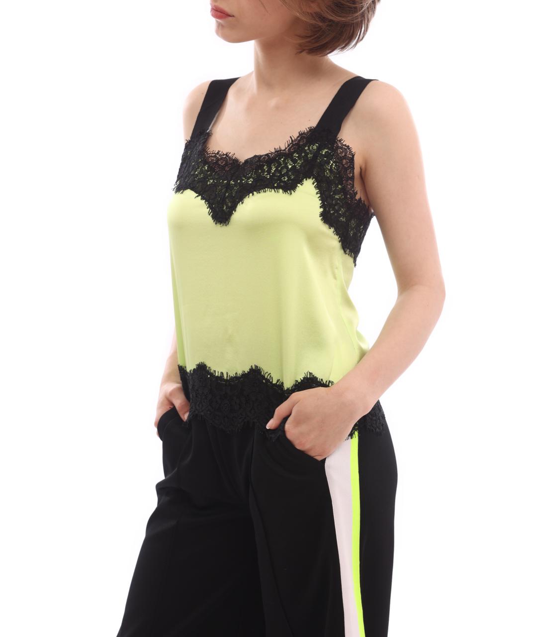 PINKO Желтая майка, фото 3