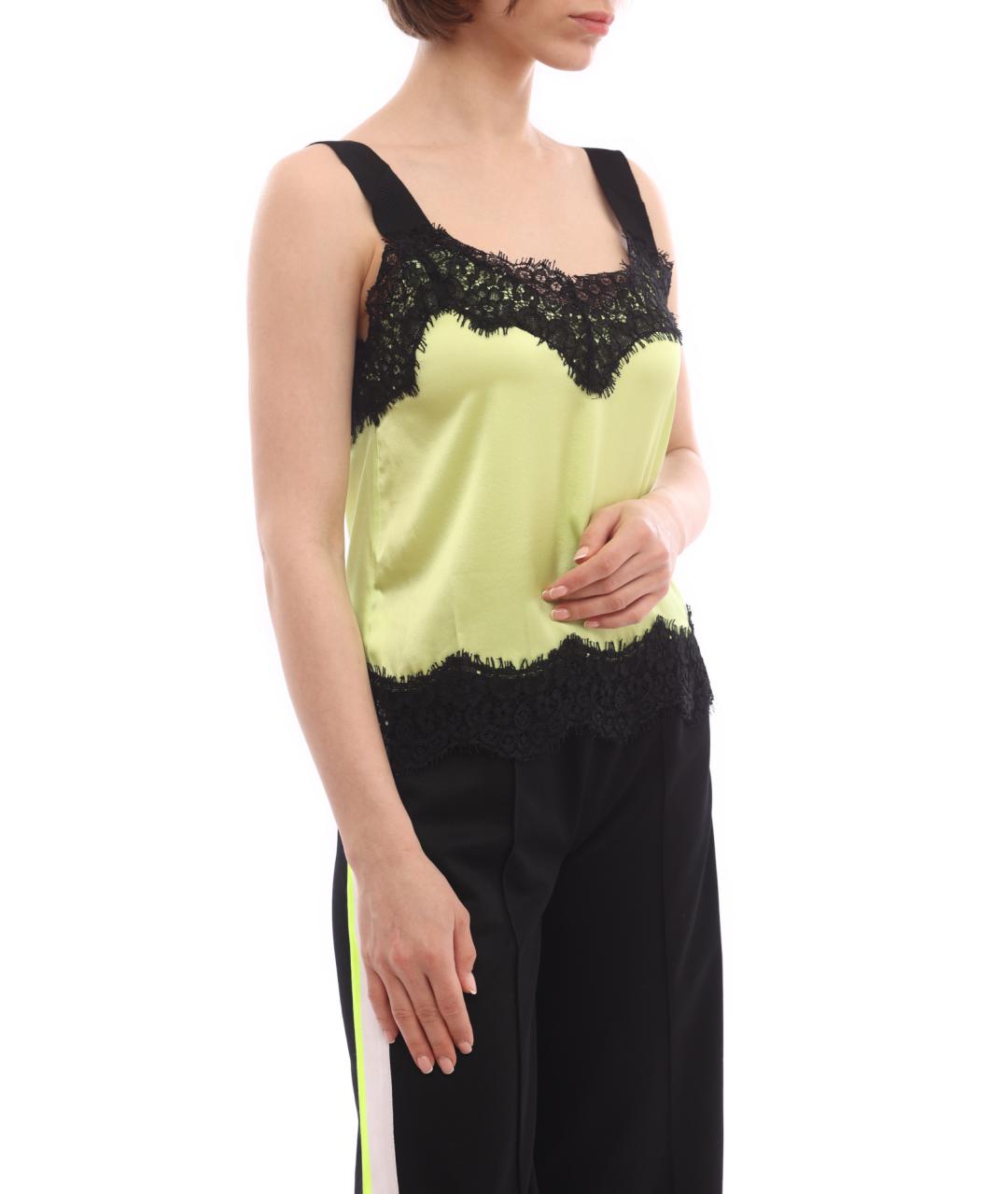 PINKO Желтая майка, фото 5