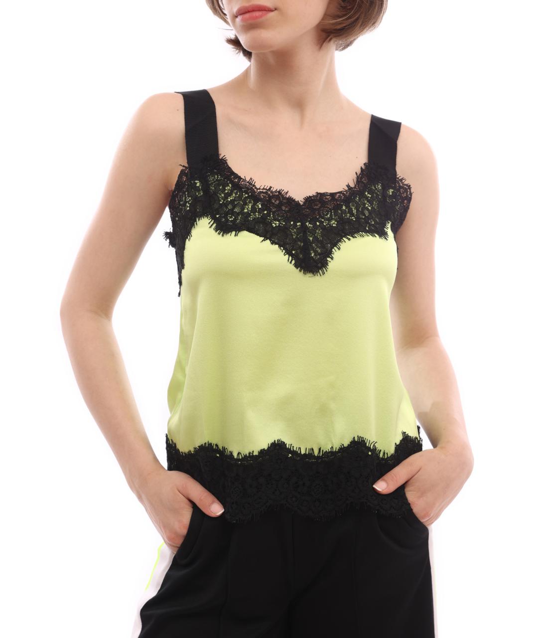 PINKO Желтая майка, фото 1