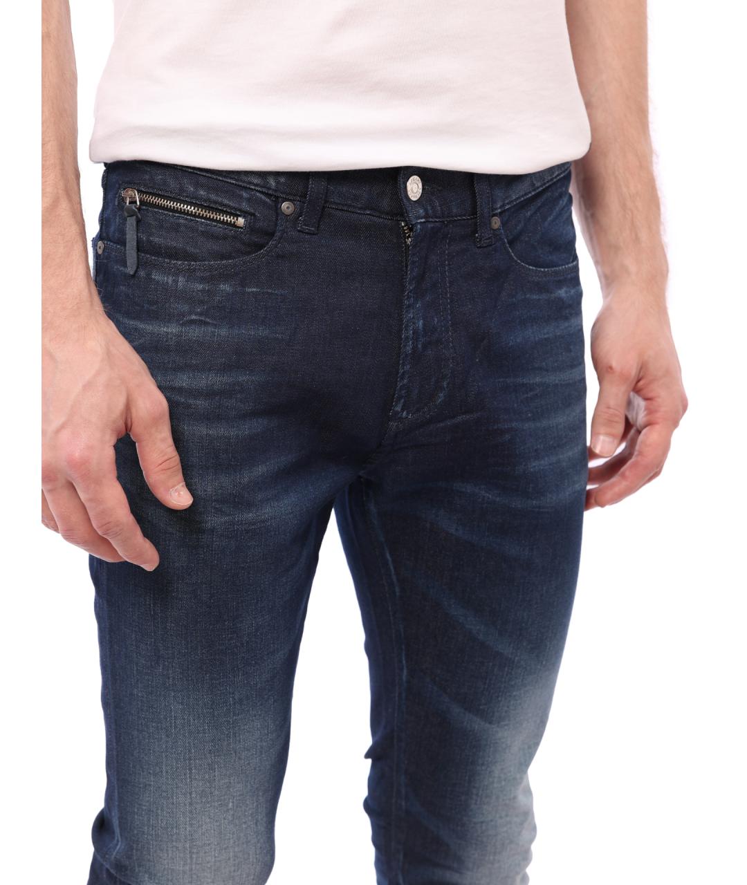 ARMANI EXCHANGE Синие хлопковые джинсы скинни, фото 5