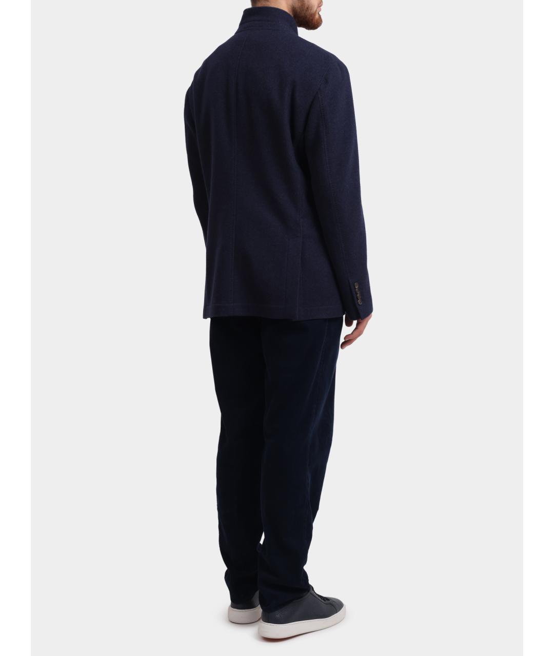 BRUNELLO CUCINELLI Темно-синий кашемировый пиджак, фото 5