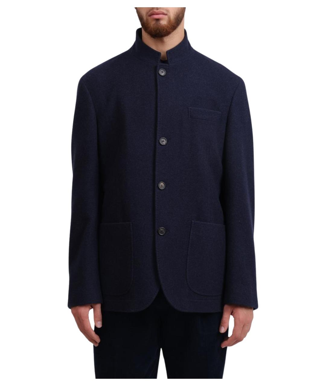 BRUNELLO CUCINELLI Темно-синий кашемировый пиджак, фото 1