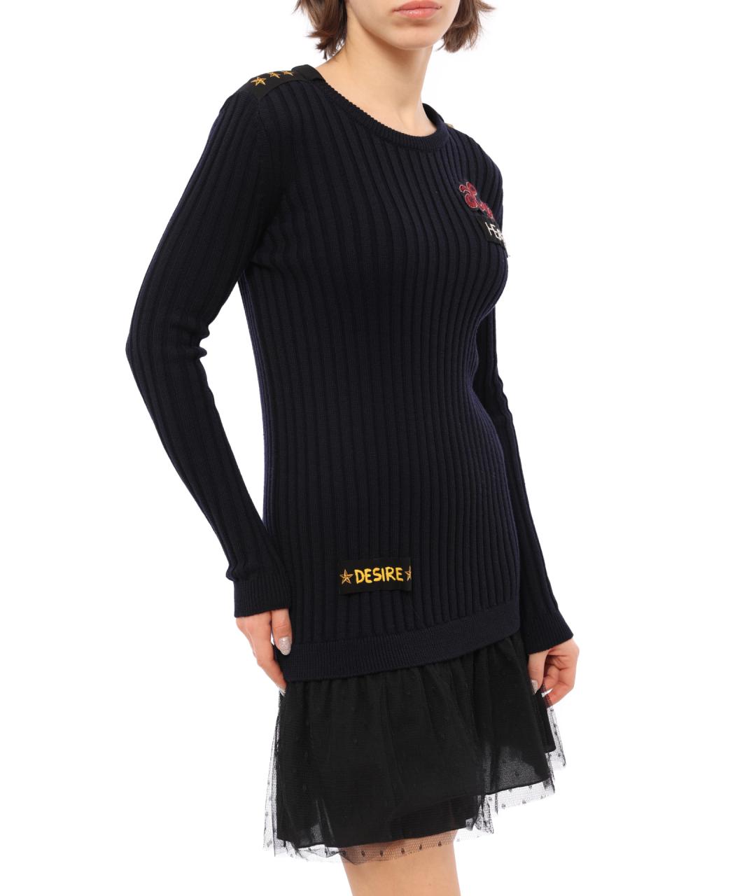 VALENTINO Синее повседневное платье, фото 2