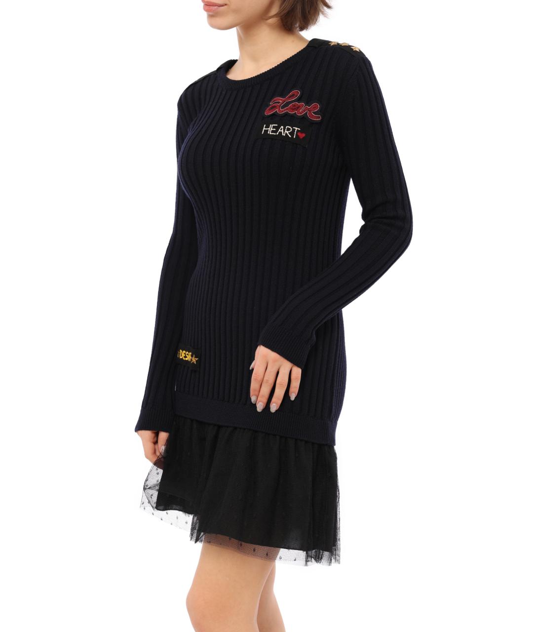 VALENTINO Синее повседневное платье, фото 3