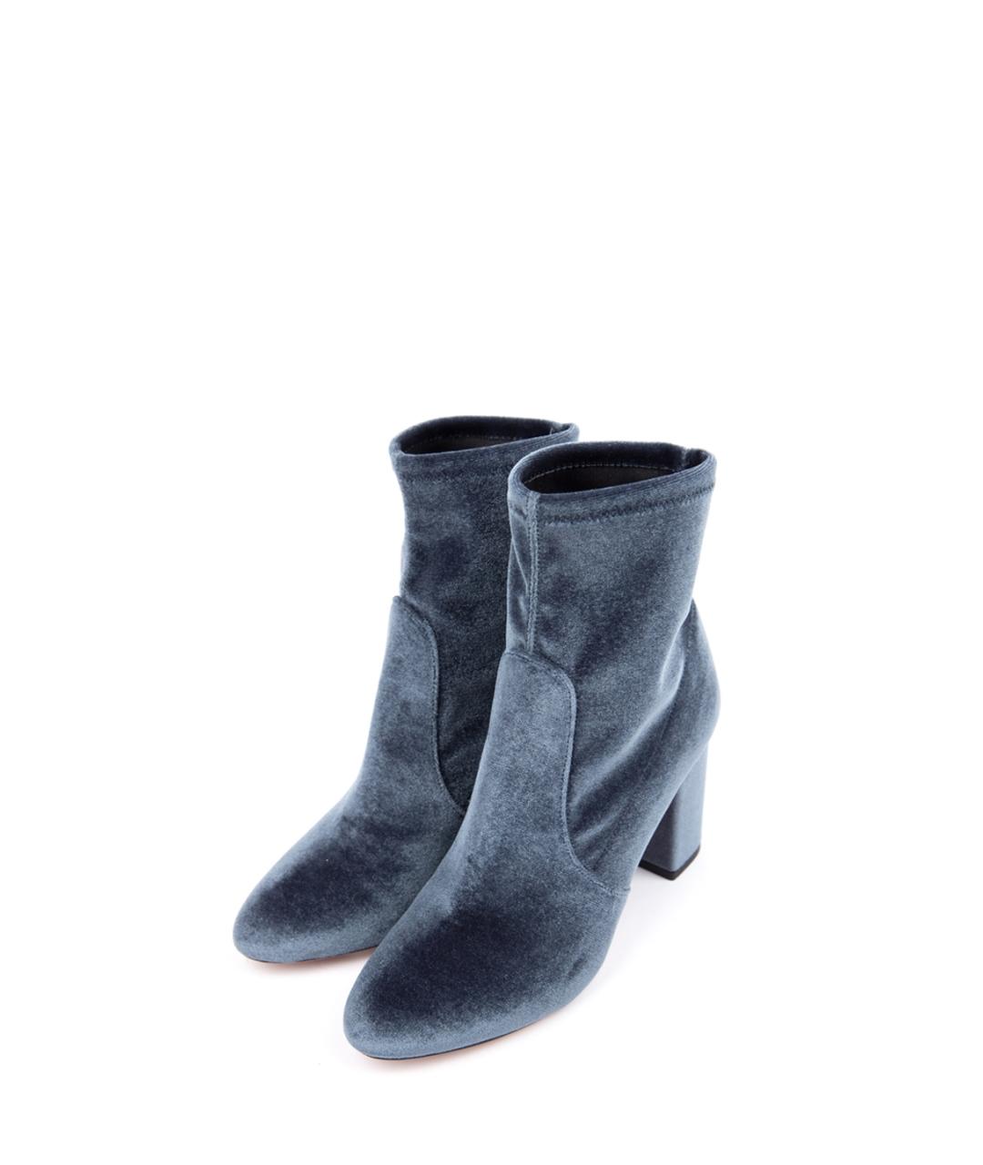 AQUAZZURA Синие текстильные ботильоны, фото 2