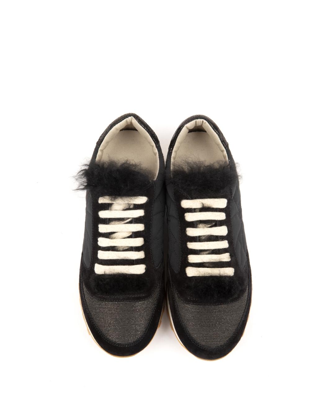 BRUNELLO CUCINELLI Черные кроссовки, фото 4