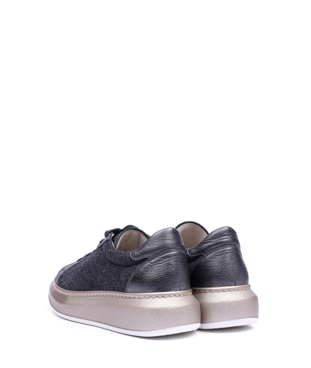 BRUNELLO CUCINELLI Серые кроссовки, фото 3