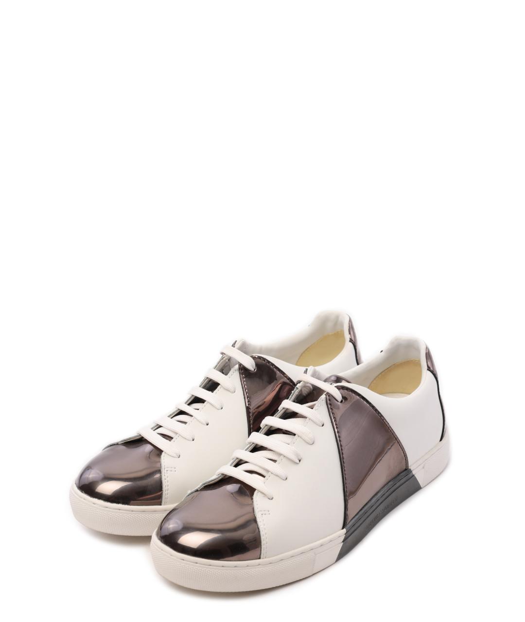 EMPORIO ARMANI Мульти кожаные кеды, фото 2