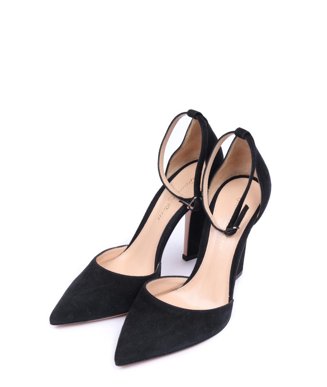 GIANVITO ROSSI Черные замшевые туфли, фото 2