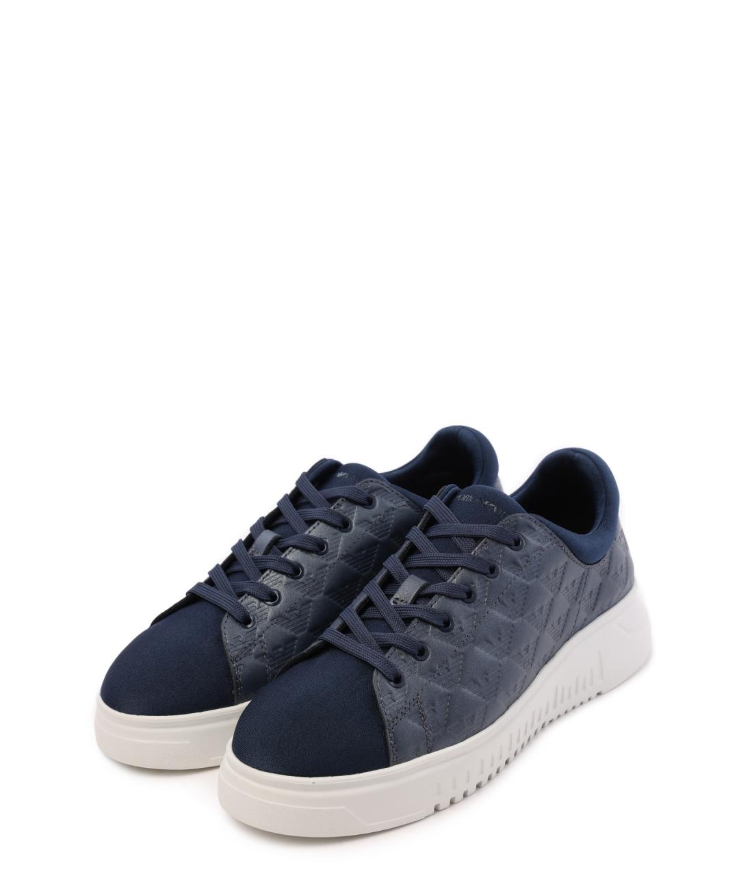 EMPORIO ARMANI Синие кеды, фото 2