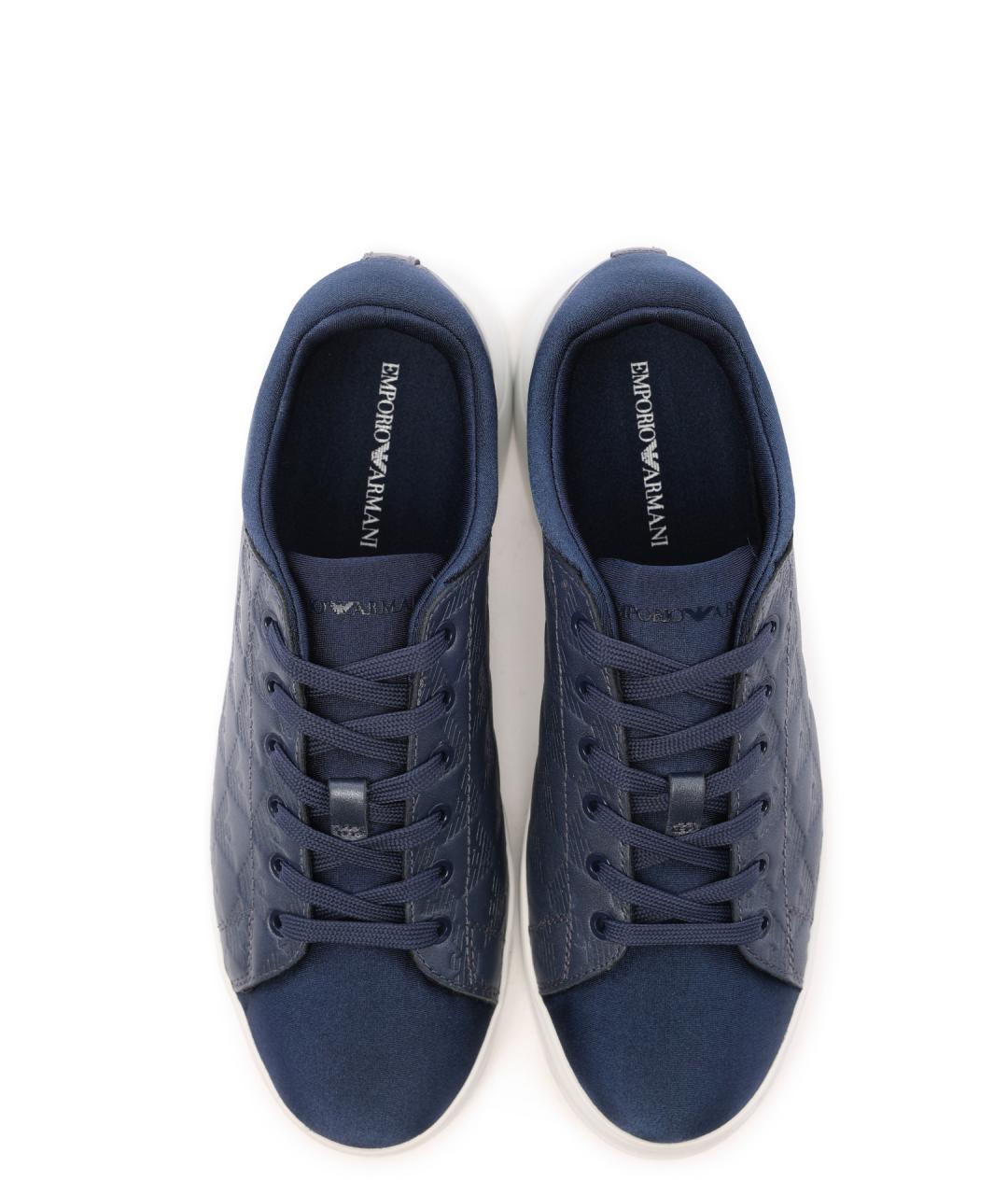 EMPORIO ARMANI Синие кеды, фото 4