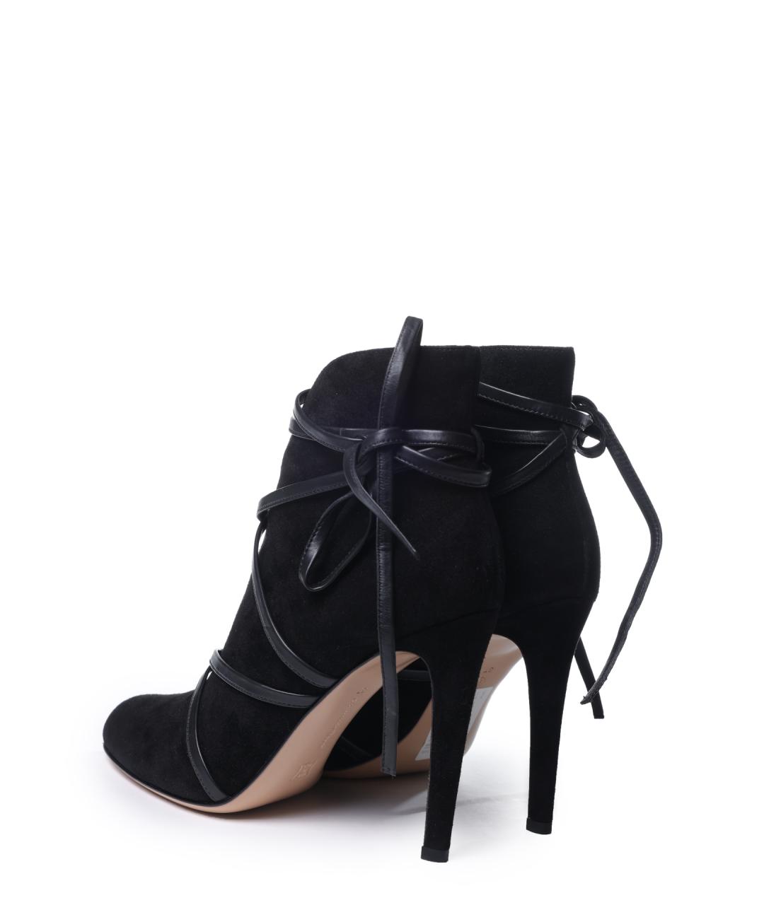 GIANVITO ROSSI Черные замшевые ботильоны, фото 3