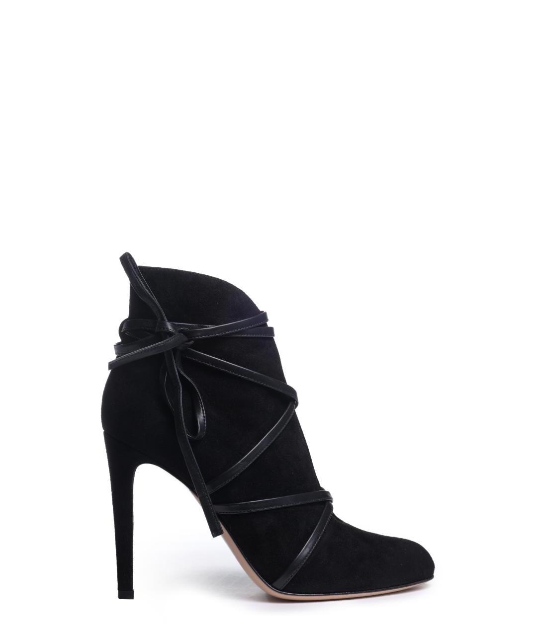 GIANVITO ROSSI Черные замшевые ботильоны, фото 1