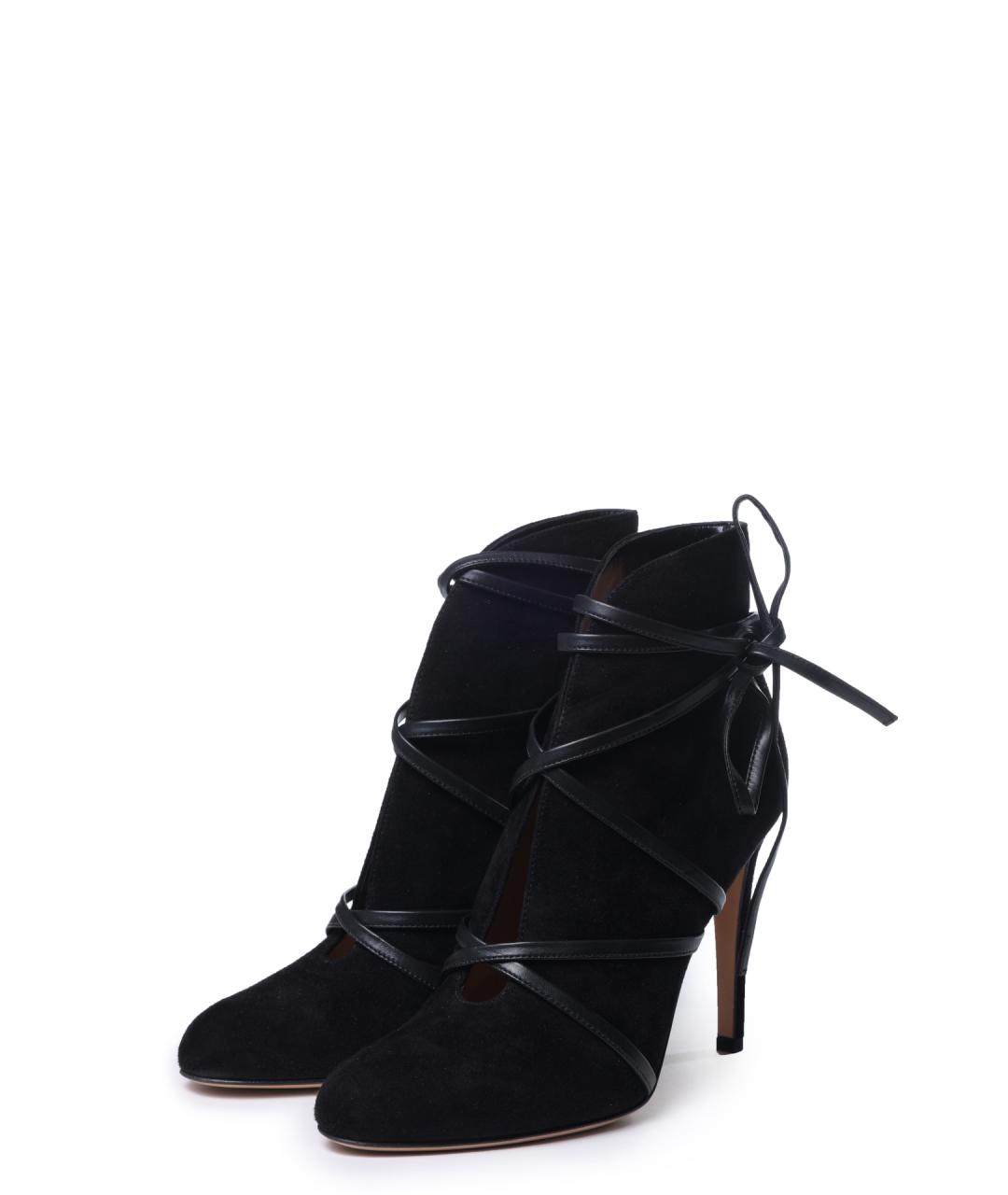 GIANVITO ROSSI Черные замшевые ботильоны, фото 2