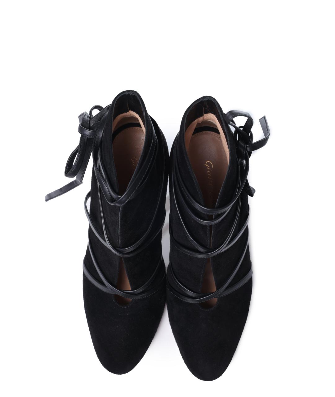 GIANVITO ROSSI Черные замшевые ботильоны, фото 4