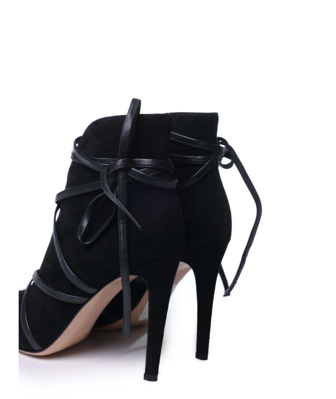 GIANVITO ROSSI Черные замшевые ботильоны, фото 6