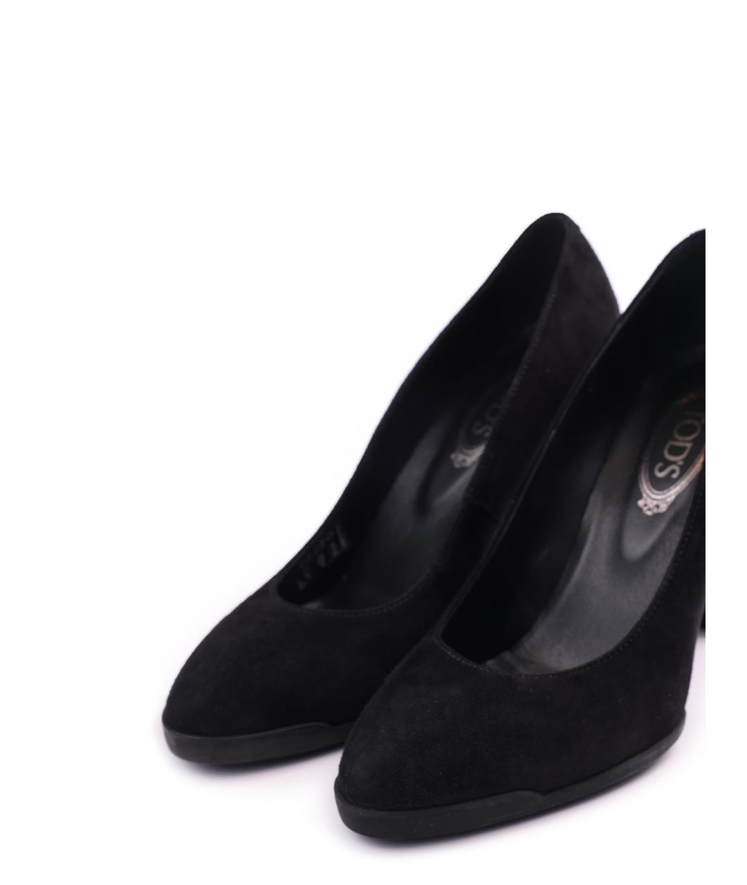 TOD'S Черные замшевые туфли, фото 5