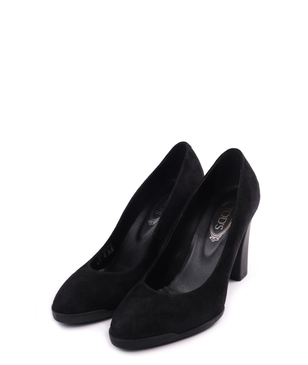 TOD'S Черные замшевые туфли, фото 2