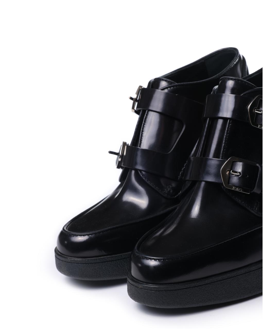 TOD'S Черные ботильоны из лакированной кожи, фото 6