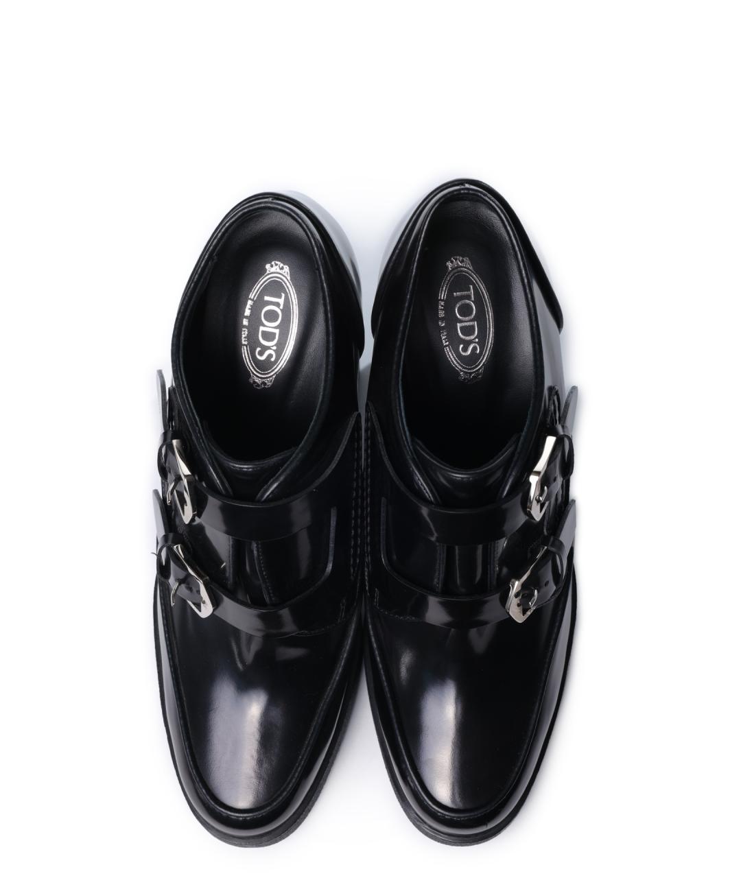 TOD'S Черные ботильоны из лакированной кожи, фото 5
