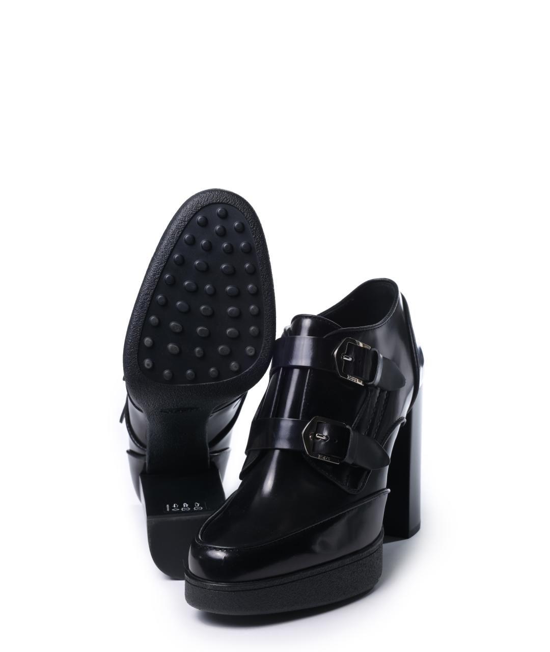 TOD'S Черные ботильоны из лакированной кожи, фото 4