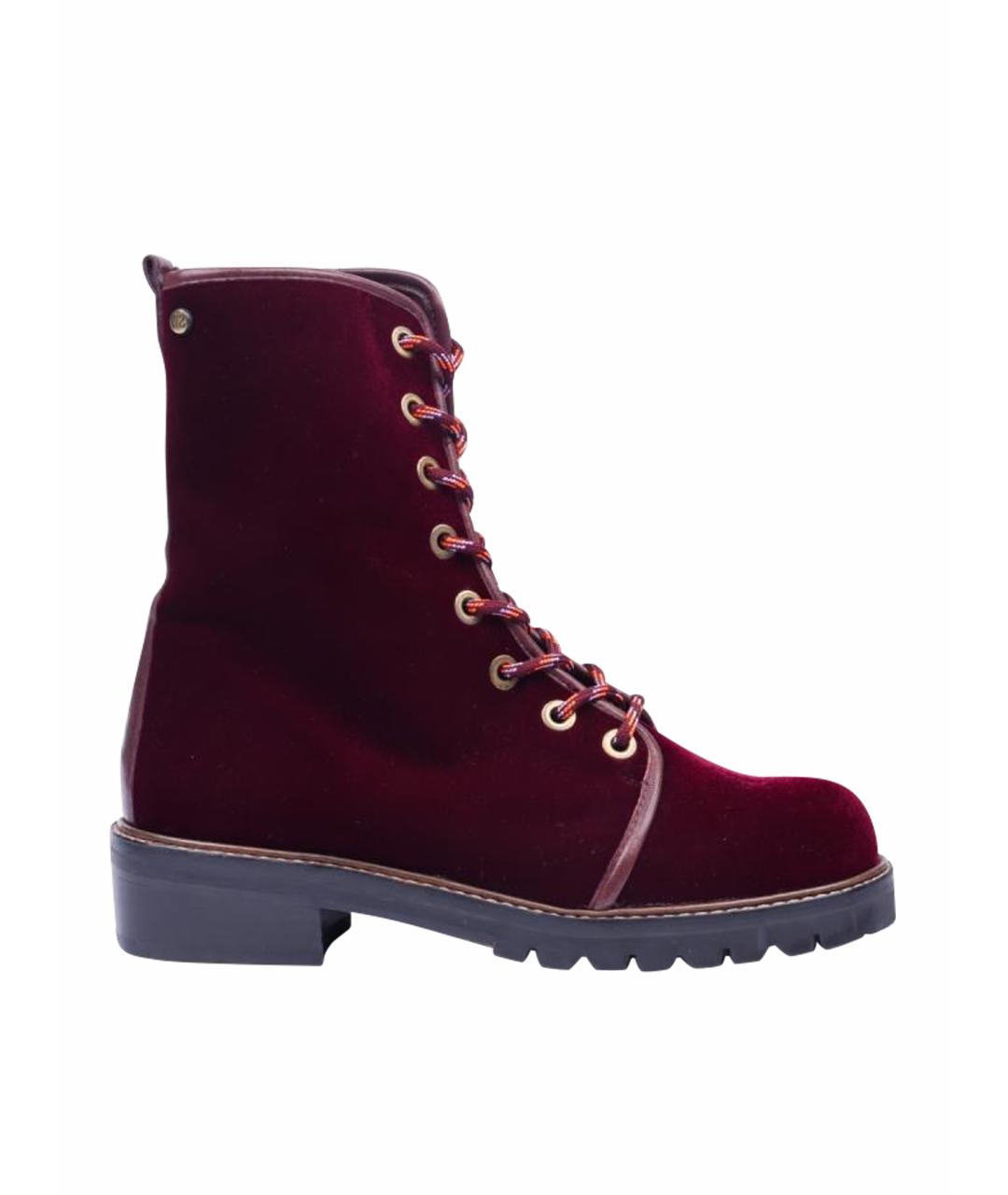 STUART WEITZMAN Красные замшевые ботинки, фото 1