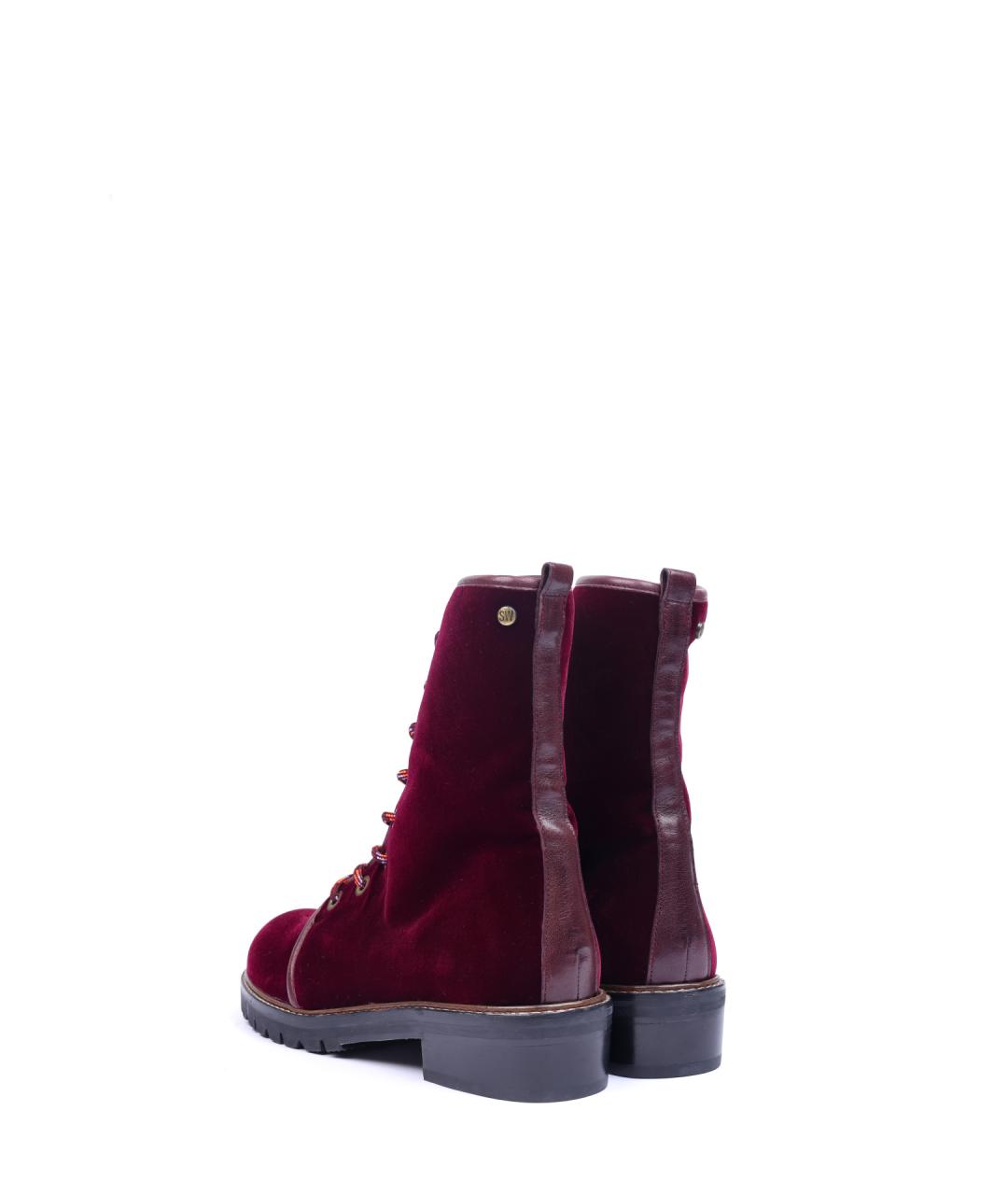 STUART WEITZMAN Красные замшевые ботинки, фото 3