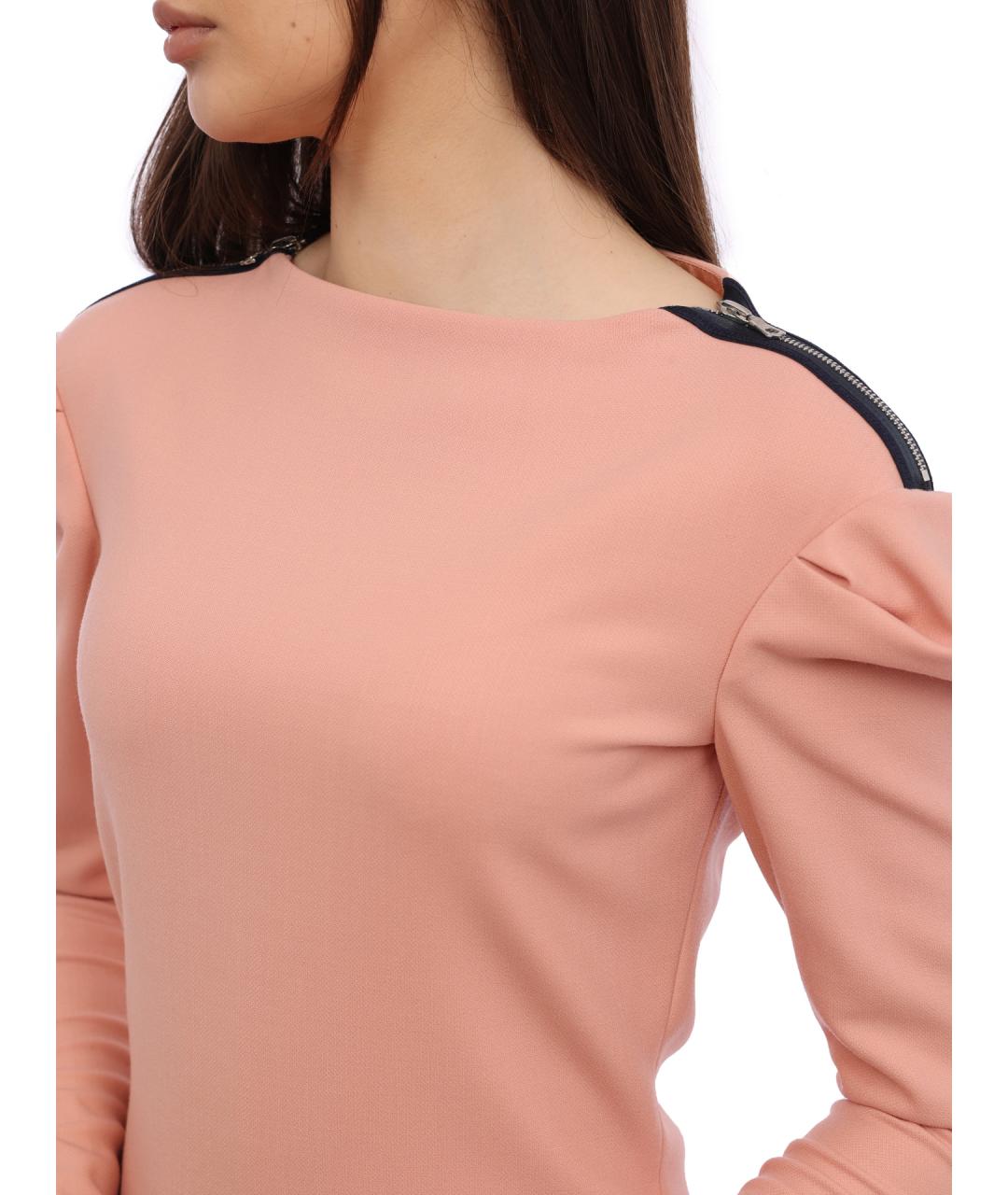 VICTORIA BECKHAM Розовое повседневное платье, фото 6