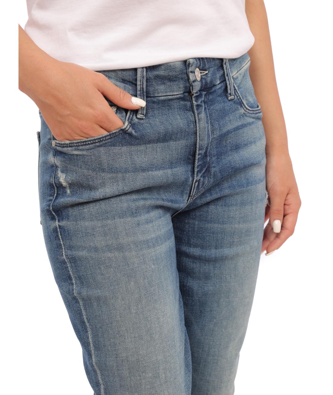 MOTHER Синие прямые джинсы, фото 5